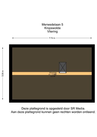 Floorplan - Merwedelaan 5, 9606 RL Kropswolde
